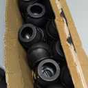 TOAPER 48 PCS Halloween Mini Cauldrons, Black Plastic Cauldron with Handle, Halloween Mini Cauldrons Party Favors, Candy Cauldron Kettles