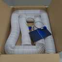 Hon&Guan 2 1/2" x 20' Dust Collection Hose, 2.5 Inch Flexible Clear PVC Dust Collector Hose with Carbon Steel Wire Woodworking Dust Collecting System, Includes 4 Hose Clamps