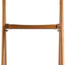 Winsome Robin Folding Chair Set of 4 in Teak, Convenient & Lightweight Portable Kitchen & Dining Chairs for Small Homes & Apartments, Indoor & Outdoor Foldable Seating