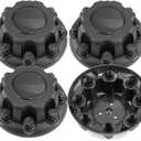 8 Lugs 8.43" Wheel Center Caps for Chevrolet 1999-2017 Avalanche Silverado Suburban 2500 3500 Express Savana Sierra Yukon 15039488 15039489 9597169 9597170 Center Hubcaps, 4 PC Matt Black