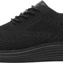 VILOCY Men's Casual Dress Sneakers Lace-Up Oxfords Business Mesh Breathable Walking Shoes Tennis Comfortable, 4