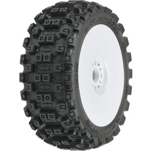 Pro-Line Racing Badlands MX M2 18 Buggy MTD White Wheels F/R PRO906731 RC Tire