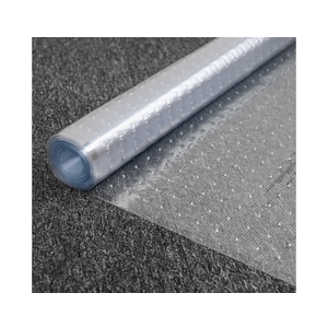 Plastic Carpet Runner 27in x 6ft Clear Floor Runner for Carpet Protection with Spikes Non-Slip & Stain-Resistant Rug Protector for Carpeted Hallway or Entrance or Other Foot Traffic Areas