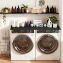 Washer Dryer Countertop, 54 x 27.5 Inch Laundry Topper for Washer and Dryer, Water Resistant MDF Laundry Countertop for Room Organization, 200 Lb Capacity, Black
