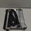 Bagenius Clear Bag for Stadium Events, Clear Purse with Detachable Strap, Women Wristlet Handbag for Work Sports and Concert (Black)