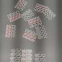 Command Poster Strips, 256 Strips Damage-Free Hanging Poster Hangers, No Tools Wall Hanging Strips for Christmas Decorations, White Adhesive Strips (Small)