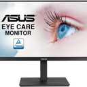 ASUS 27 1080P Monitor (VA27EQSB) - Full HD, IPS, 75Hz, Adaptive-Sync, Speakers, Eye Care, Low Blue Light, Flicker Free, DisplayPort, HDMI, USB Hub, D-Sub, Frameless, Wall Mountable, Height Adjustable