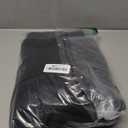 Lrady Women Ruffle High Low Asymmetrical Short Sleeve Peplum Tops Blouse Shirt Dress (Black, XL)