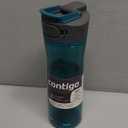 Contigo AUTOSEAL Cortland 24oz Water Bottle BPA-Free Plastic Spill Leak-Proof Lid and Carry Handle Dishwasher Safe Spirulina