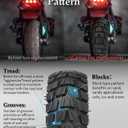 10 Inch 10x2.75-6.5 Off-road Rubber Outer Tire with Inner Tube Suitable for Speedway 5 Dualtron 3 Hover-1 Alpha Hiboy Titan PRO Electric Scooter Explosion-Proof Super-Grip