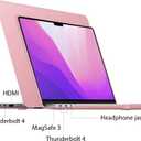 IBENZER Case for MacBook Pro 14 Inch 2026 2025 2024 2023 2022 2021 M5 M4 M3 M2 M1 A3434 A3112 A3185 A3401 A2918 A2992 A2779 A2442 Pro/Max, Hardshell Case&Sleeve&KeyboardCover&Type-C,Rose,T14RQ+3