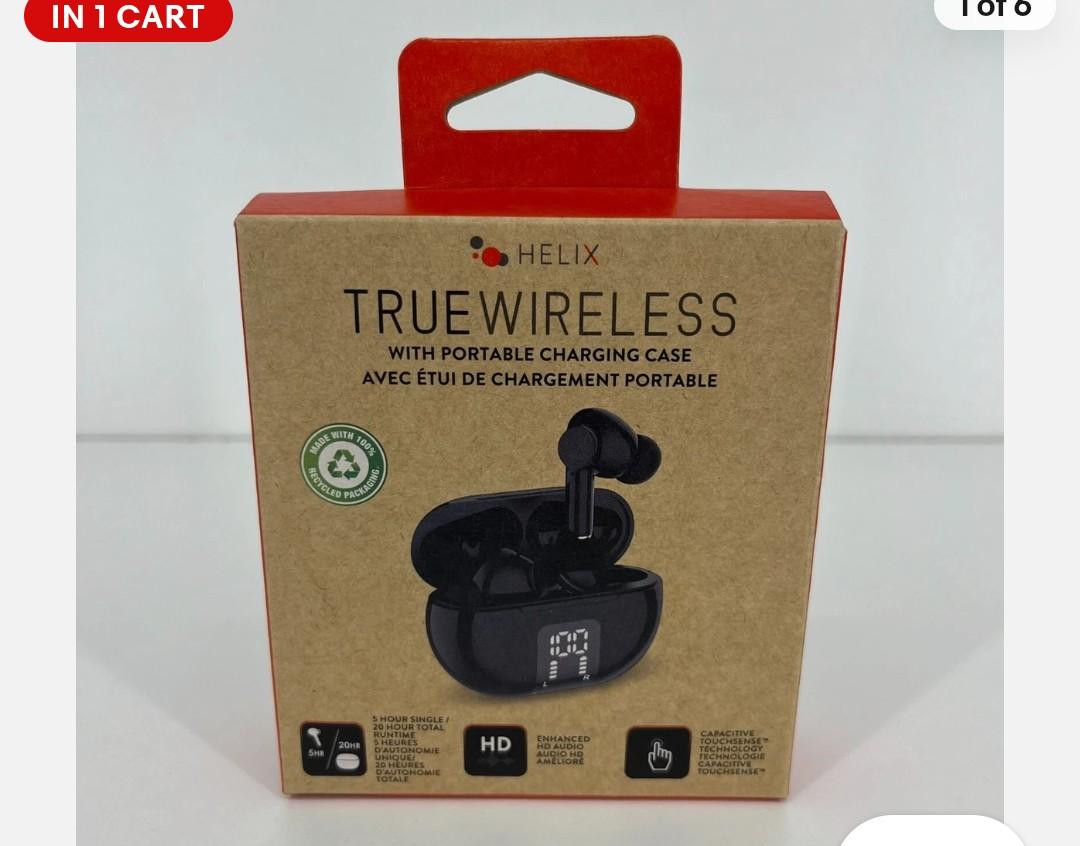 Helix TW Buds Digital Read Black
