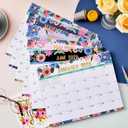 2 x Magnetic Calendar for Fridge - Magnetic Calendar 2026, Jan.2026 - Dec.2026, 8"  10", 2026 Calendar, Tear-off Pad, Blocks with Julian Dates - Floral