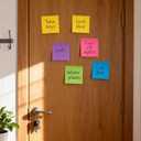 2 x (40 Pads) Sticky Notes 3x3 in,Bright Colors Notepads,Colorful Stickies,Super Sticking Power,Memo Note Pads,Post on Windows Doors,Office,School,Strong Adhesive,Recyclable,Easy to Write on,Hold Well