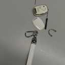 QBUC for Honda Key Fob Cover with Leather Keychain,Soft TPU Car Key Case Protector Compatible with Honda Accord 2003-2012 Civic EX 2006-2013 Pilot 2009-2015 CR-V 2005-2006,3 Buttons Smart Key(White)