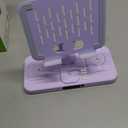 30W Charging Station for Apple Products, Foldable Wireless Charger with Clock Display&7 Color Light, Wired Charging for iPad/Tablet Charging Station for iPhone17, for Apple Watch11 for AirPods4(Purple