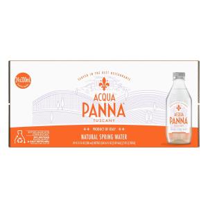 Acqua Panna Natural Spring Water, 11.15 FL OZ Plastic Water Bottles (24 Count) BB 12,2025