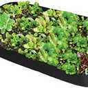 Fabric Raised Garden Bed, 3ft x 6ft Garden Grow Bags Planting Bed Rectangle Garden Containers for Vegetables Plants Flowers Outdoor