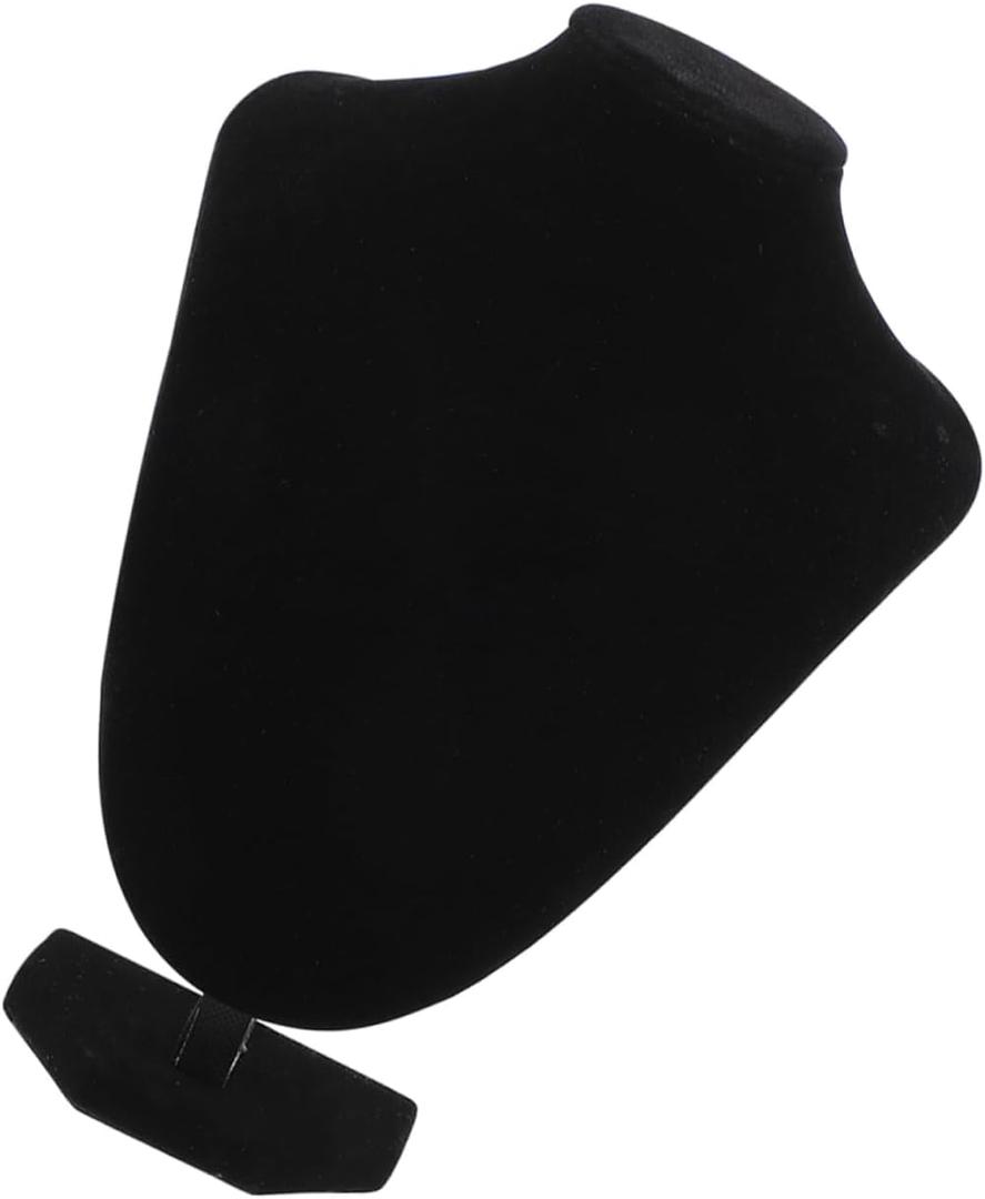 Moonstone Necklace Organizer Display Stand for Pendant Necklaces Jewelry Holder Bust Holder Stand (24X18X18CM, Black)