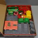 Train Set for Toddlers 2-4, Christmas Train Sets for Around The Tree, Toddler Toys for 1 2 3 Year Old Boy Girl, Christmas Tree Train with Music, Light, Tracks, Puppet, Barn, Toddler Gifts Christmas (Red)