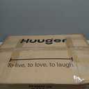 Huuger Folding Desk with 3-Level Adjustable Height and Tablet Slot, 24 Inch Foldable Computer Desk for Small Spaces, Space Saving, Study Writing Work Table for Home Office, Bedroom, Study, Black (26.6 inch)