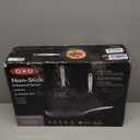 OXO Enhanced, 8" 10" and 12" 3 Piece Frying Pan Skillet Set, Healthy Ceramic Nonstick, PFAS-Free, Stainless Steel Handle, Dishwasher Safe, Oven Safe, Black