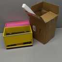 Wooden Pencil Dispenser for Classroom Pastel Wood Pencil Holder for up to 200 Pencils Reusable Straw Dispenser for Home Office Restaurant Teachers Supplies Storage (Yellow)