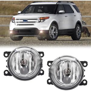 Fog Light Replacement Compatible with 2005-2016 Ford 2005-2015 Lincoln 2010-2015 Honda 2010-2016 Acura 2005-2015 Nissan 2010-2016 Subaru with Bulbs