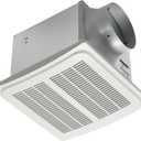 Homewerks 7136-02HW Bathroom Vent Fan with Automatic Humidity Sensor and Powerful Exhaust Ventilation Fan for Large Room 140 CFM Whisper Quiet 1.0 Sone Energy Star