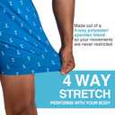 Kanu Surf Mens 5 Adventure Mens Swim Trunks  UPF 50+ Quick-Dry Bathing Suit Shorts with Pockets & Compression Liner (Blue, XXXL)