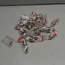 16.6ft Vintage Christmas Lights for Indoor Bedroom Decorations - 30 LED Globe Bulbs String Light with Snow & Cute Ornaments for Home Patio Decor Fireplace Xmas Tree Decoration