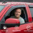 R-GEE in-Channel Window Rain Guards Fit for Trucks Chevrolet (Chevy) Silverado/GMC Sierra 2014-2018 Crew Cab, Window Vent Wind Deflectors Visors Shades Exterior Car Accessories, 4PCS