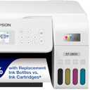 Epson EcoTank ET-2803 Wireless Color All-in-One Cartridge-Free Supertank Printer with Scan, Copy, and AirPrint Support (White)