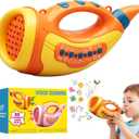 Aooess Voice Changer Toy for Kids 5-7: Animal Sounds Horn 30 Fun Sound Effects & Lights Voice Changer Device Kids Hunting Toys Nature Exploration Outdoor Toys for Boys Girls Ages 3-8 Olds, Orange