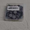 40pcs Round Heavy Duty Nail-on Felt Pad for Furniture Chair Table Leg Feet Floor Protectors Slide Smoothly (Black, Pad Diameter 20mm)