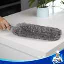 MR.SIGA Lint Free Microfiber Duster, Washable Duster for Household Cleaning Gray