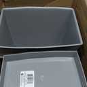 iDesign Small Plastic Bathroom Trash Can, Slim Rectangle, 4-Pack | Garbage Bin