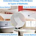 Luxury Oversized Bath Tub Pillow Fits All Bathtubs, Secure Support for Head,Neck,and Back Rest,Relaxing Spa Gifts for Women,Extra Thick & Soft,Anti-Slip Suction Cups,Washable