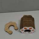 Magic Organ Cat Interactive Scratcher Cardboard with Bell Ball, Foldable & Changeable Accordion Shape Exercise Anxiety Relief Toy for Indoor Cats Toy (1PCS)