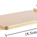 Stick-on Wall Shelf - Small Wall Mounted Adhesive Clear Acrylic Shelf Phone Holder Shelves Wipes Rack for Bathroom,Kitchen,Toilet,Office - Gold