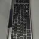 Wireless Keyboard and Mouse Ultra Slim Combo, TopMate 2.4G Silent Compact USB 2400DPI Mouse and Scissor Switch Keyboard Set with Cover, Batteries Included, for PC/Laptop/Windows/Mac - Gray Black