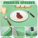 Frienda 4 Pcs Gradient Green Tablecloth 71x30 Rectangle Table Cover