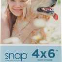 Set of 8 Snap - 4"x6" Clear Acrylic Self Standing Photo Frames - Perfect for Showcasing Memories in Style - Versatile and Durable Design for Home or Office Décor - Rectangular TableTop - Single Picture Frame
