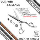 High-end Professional Extremely Very Sharp Barber Hair Cutting Scissors Hairdresser Shears For Hair 5 Inch Haircut Scissor Made Of Stainless Steel Alloy For Hairdressing Salon and Home Use