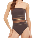 Gottex Women's Onyx Bandeau One Piece Swimsuit, 38