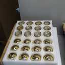 DEVI 48PCS Assorted Gold Votive Candle Holders Bluk, Gold Wedding Decorations, Mercury Glass Candle Holder for Tea Lights, Christmas Party Diwali Centerpieces for Table, Wedding Party Supplies