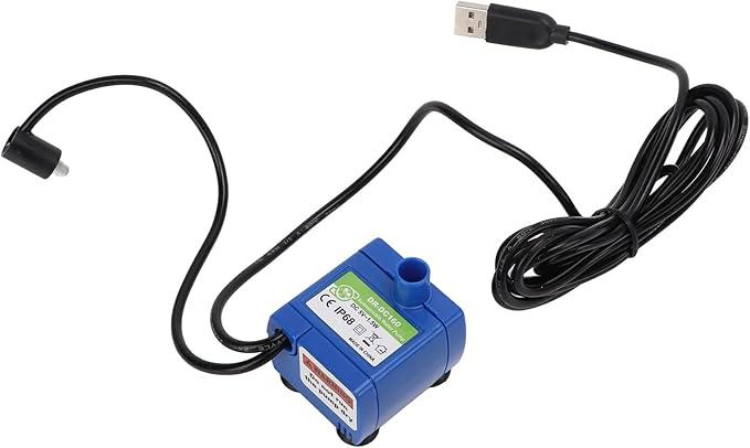 Pet Fountain Pump USB Ultra Quiet Cat Water Dispenser Pump with LED Light for Pet Drinking Ultra Quiet Long Standby Time Low Power Consumption Automatic System Simple Operation