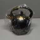 3Quart Whistling Tea Kettle Classic Teapot Stainless Steel Teakettle with Cool Grip for Stovetop (Black)