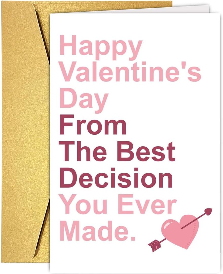 2 x Funny Valentine's Day Card For Him, Happy Valentine's Day Card Husband, Cute Valentines Day Card Gift Boyfriend, Snarky Valentine's Day Card Fiance, Valentine Day Card from Wife girlfriend Fiancee (#1)