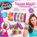 Shimmer 'n Sparkle Squish Magic Bubble Bands Loom Band Making kit, Friendship Bracelets Crafting Toy Rubber Bands Set